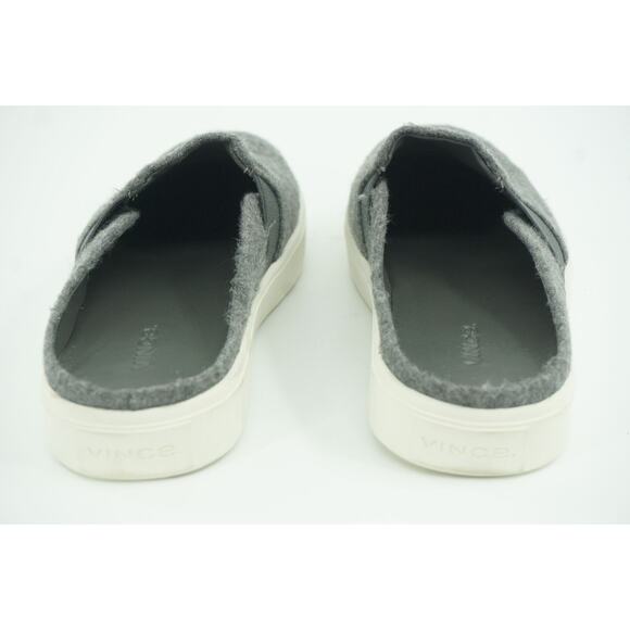 Vince Grey Felt Flannel Blair Mule Slip-on Sneaker Size 36.5 New slide flat - Picture 11 of 11